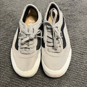 Vans Boys Gray and Black Sneakers